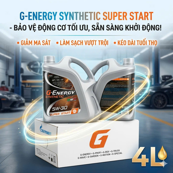 Dầu nhớt G-Energy Synthetic Super Start 5W-30 SP