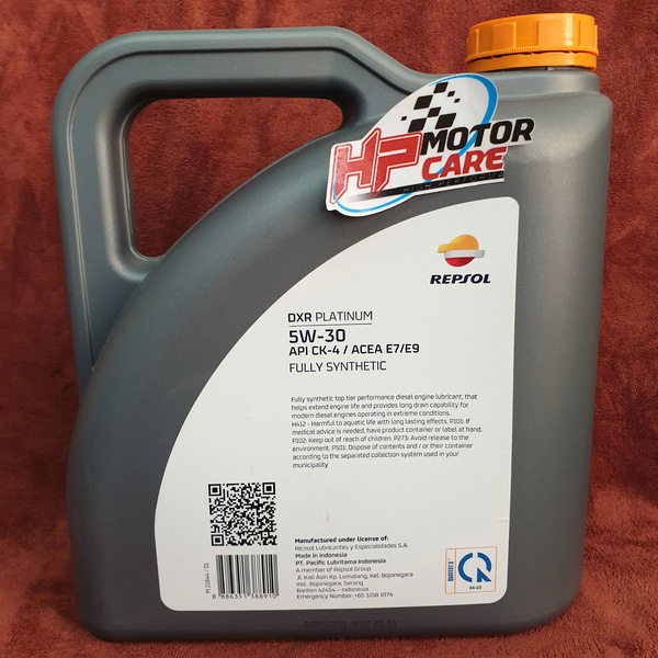 Nhớt ô tô máy dầu cao cấp Repsol DXR Platinum 5W-30 fully synthetic