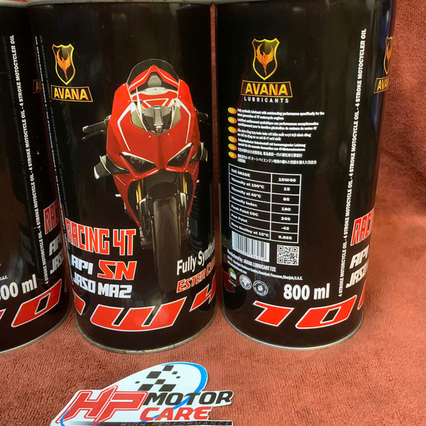 NHỚT AVANA RACING ESTER 10W40 SP 800ML