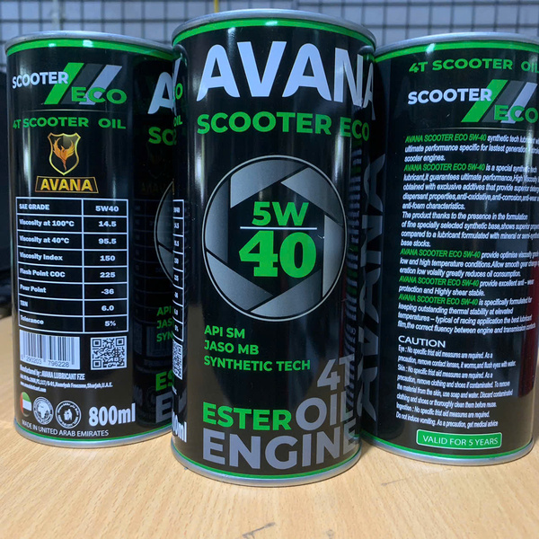 NHỚT AVANA SCOOTER ECO 10W40 SM 800ML