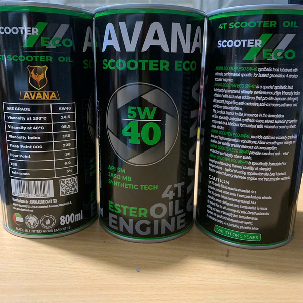 NHỚT AVANA SCOOTER ECO 10W40 SM 800ML