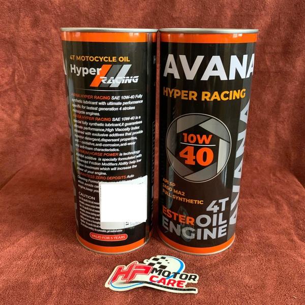 Nhớt Avana 4T Hyper racing 10W-40 SP 1 lít dòng cao dùng cho xe số