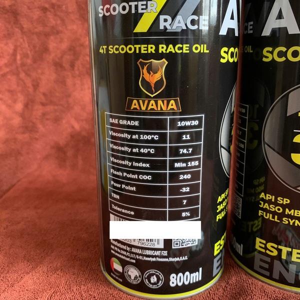 Nhớt Avana Scooter Race 10W-30 SP