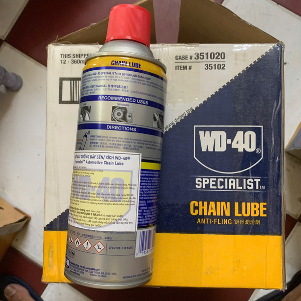 Xịt dưỡng, bôi trơn sên WD40