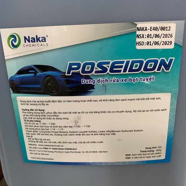 Dung dịch rửa xe bọt tuyết Poseidon chuyên dụng detailing