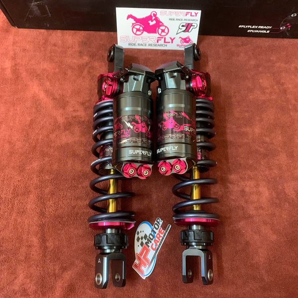 Phuộc sau Air Blade Superfly Project BR bình dầu 320mm (10 click tăng chỉnh)