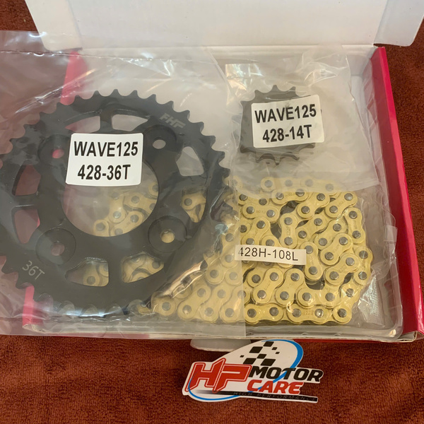 Bộ nhông sên dĩa Future 125 - RS FHF (sên vàng)