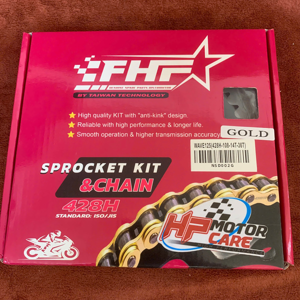 Bộ nhông sên dĩa Future 125 - RS FHF (sên vàng)