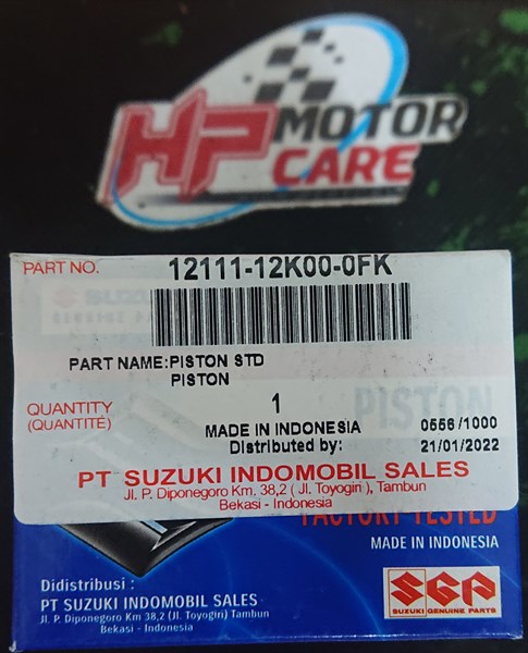 Piston Satria, Raider Fi 12111-12K00-0FK (chính hãng)