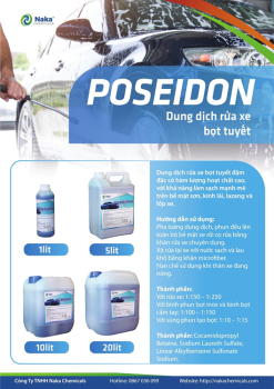 Dung dịch rửa xe bọt tuyết Poseidon chuyên dụng detailing