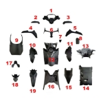 BỘ DÁN ÁO NHỰA NHÁM VARIO - CLICK 2018 ( 19 MÓN)