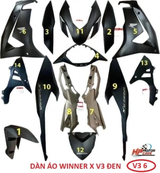 BỘ DÀN ÁO NHỰA BÓNG WINNER X V3 (14 MÓN)