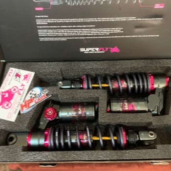 Phuộc sau Air Blade Superfly Project BR bình dầu 320mm (10 click tăng chỉnh)