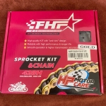 Bộ nhông sên dĩa Future 125 - RS FHF (sên vàng)