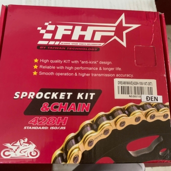 Bộ Nhông sên dĩa Wave, Dream FHF (sên đen)