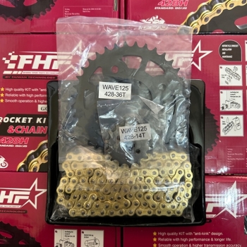 Bộ nhông sên dĩa Future 125 - RS FHF (sên vàng)